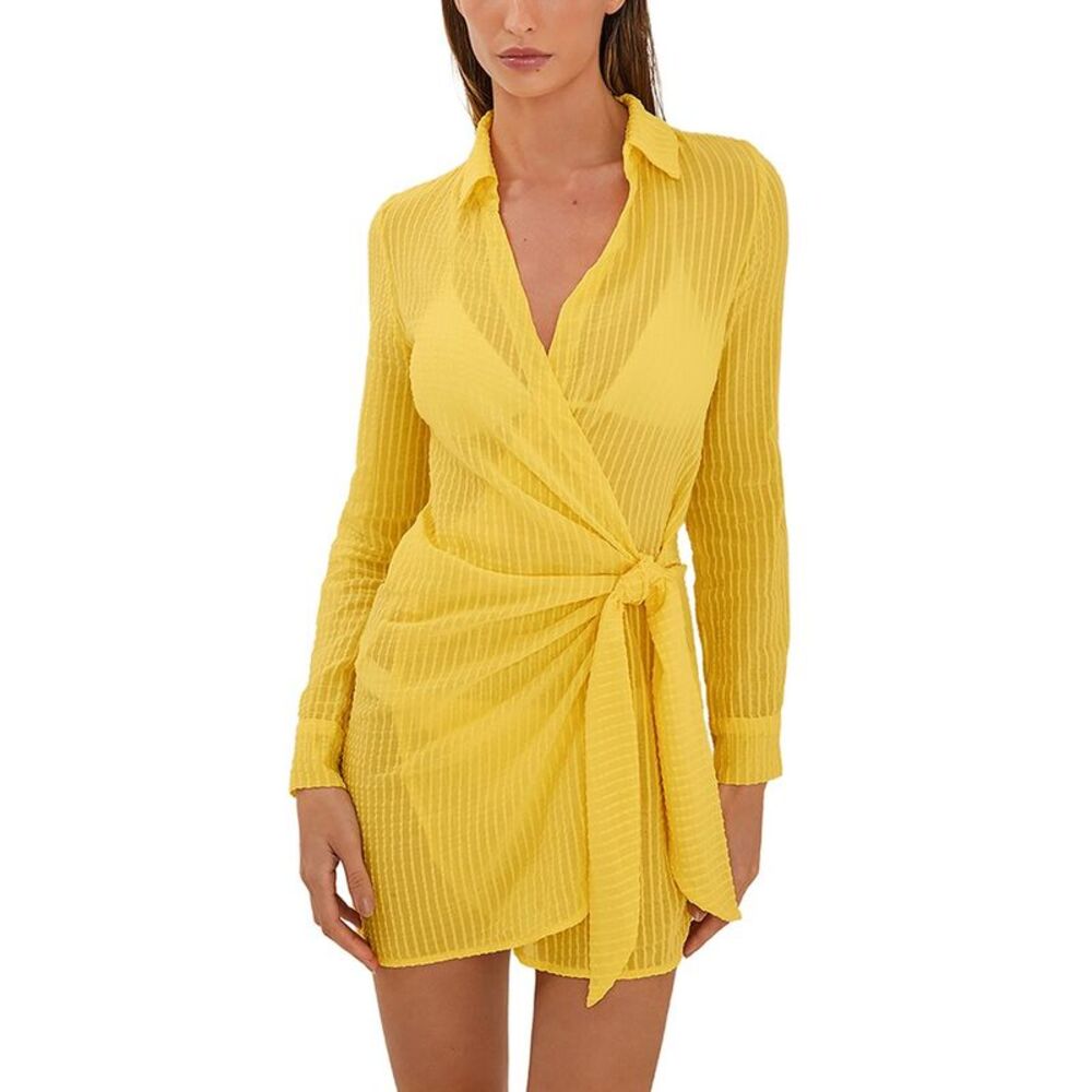 Vix Womens Solid Lia Short Cover Up